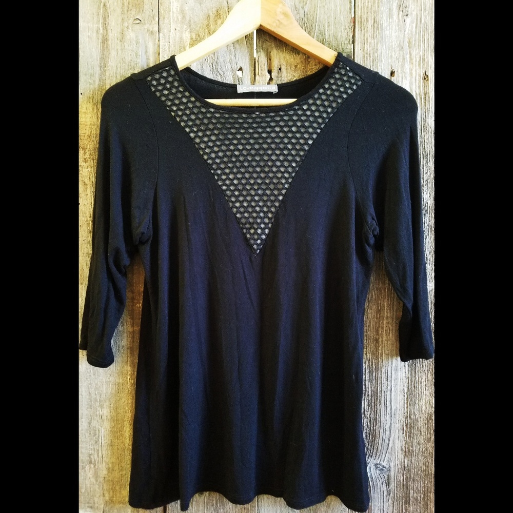 Loveappella Black Long Sleeve Dress Shirt